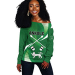 Personalised Kingdom of Ankole Off Shoulder Sweater Obugabe Bw Ankole