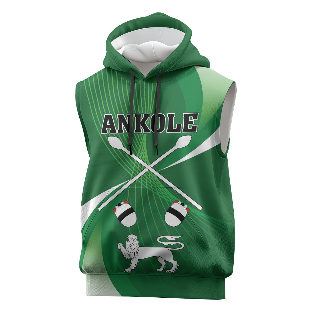 Personalised Kingdom of Ankole Sleeveless Hoodie Obugabe Bw Ankole