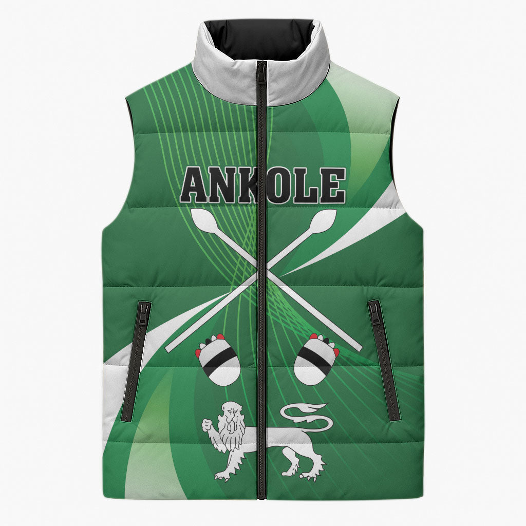 Personalised Kingdom of Ankole Sleeveless Puffer Jacket Obugabe Bw Ankole