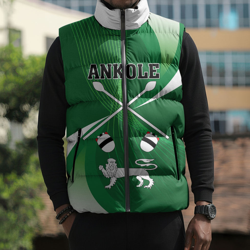 Personalised Kingdom of Ankole Sleeveless Puffer Jacket Obugabe Bw Ankole