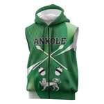 Personalised Kingdom of Ankole Sleeveless Zip Hoodie Obugabe Bw Ankole