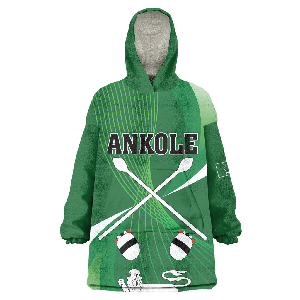 Personalised Kingdom of Ankole Wearable Blanket Hoodie Obugabe Bw Ankole