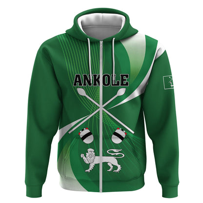 Personalised Kingdom of Ankole Zip Hoodie Obugabe Bw Ankole