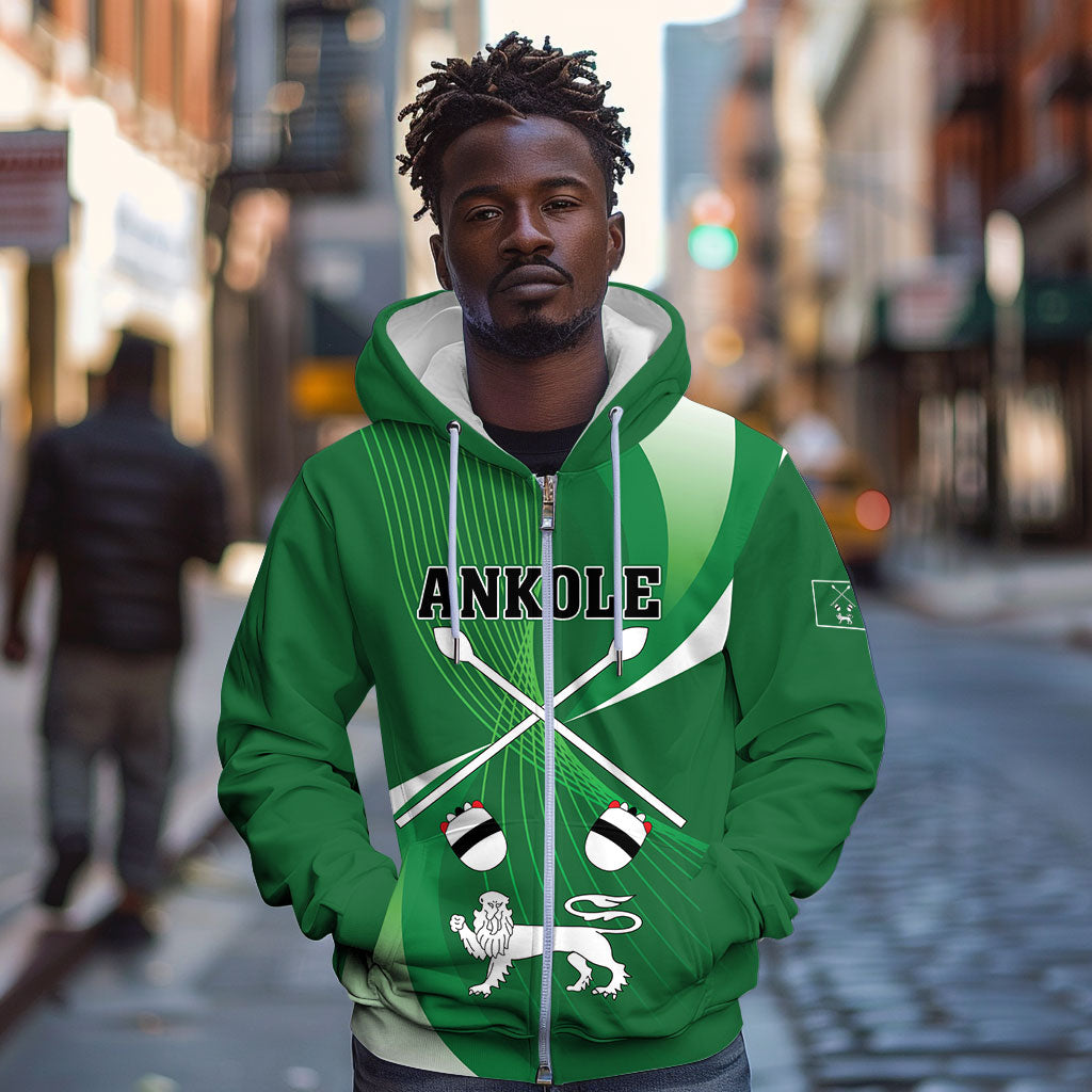 Personalised Kingdom of Ankole Zip Hoodie Obugabe Bw Ankole