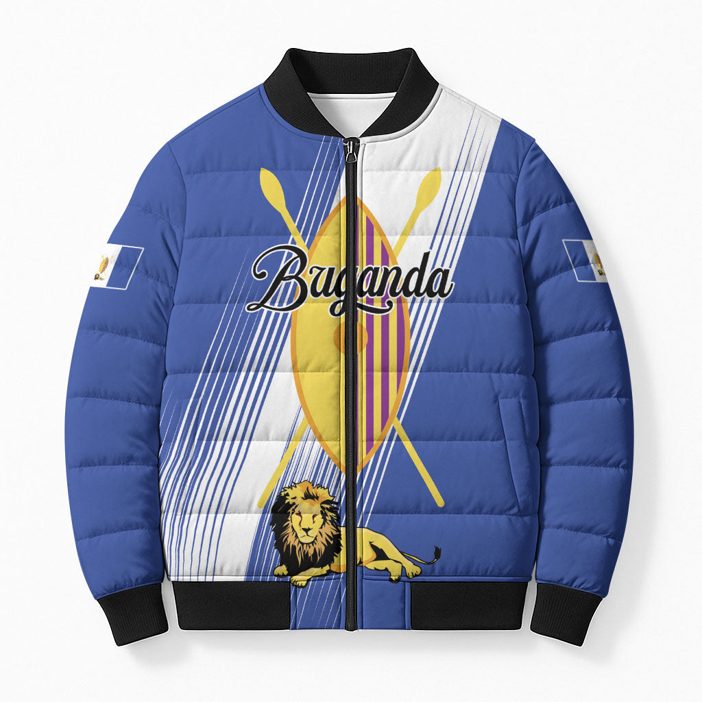 Personalised Buganda Bomber Puffer Jacket Ekitiibwa kya Buganda