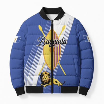 Personalised Buganda Bomber Puffer Jacket Ekitiibwa kya Buganda