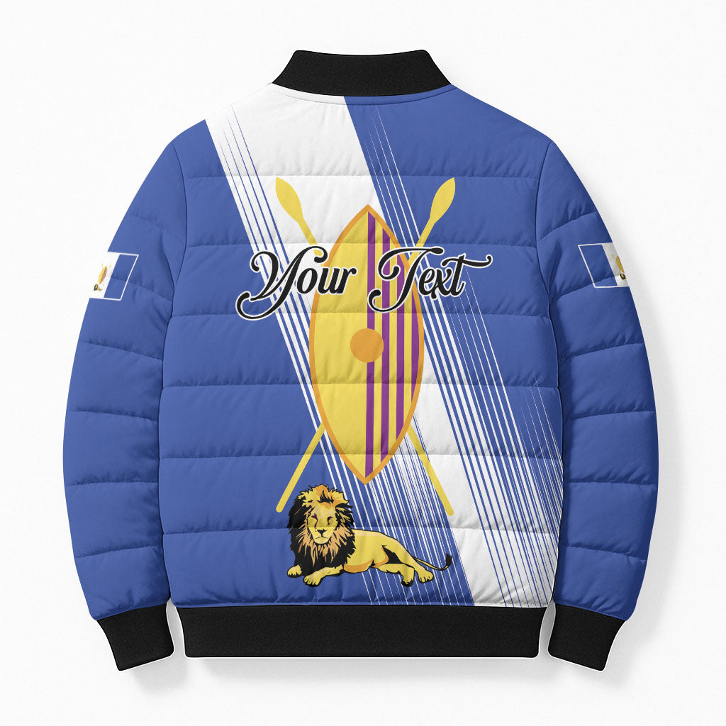 Personalised Buganda Bomber Puffer Jacket Ekitiibwa kya Buganda