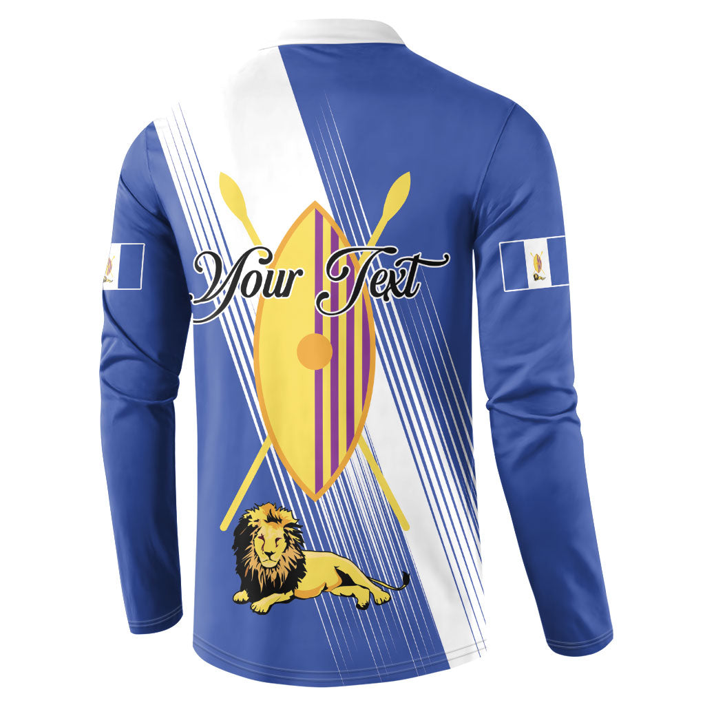 Personalised Buganda Button Sweatshirt Ekitiibwa kya Buganda