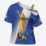Personalised Buganda Cross Shoulder Shirt Ekitiibwa kya Buganda