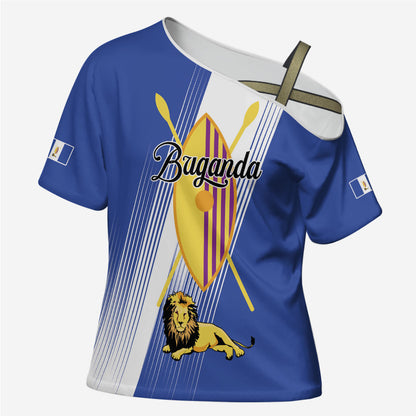 Personalised Buganda Cross Shoulder Shirt Ekitiibwa kya Buganda