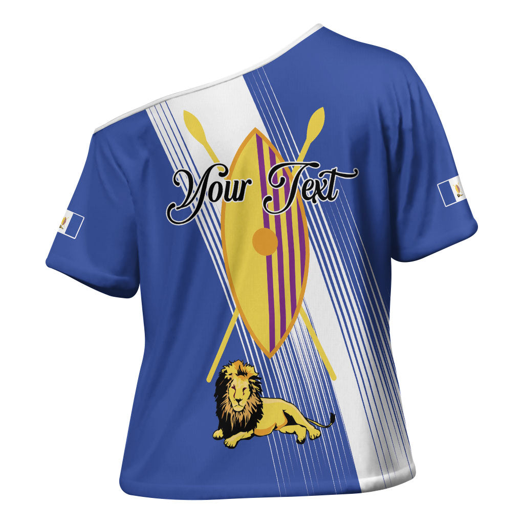 Personalised Buganda Cross Shoulder Shirt Ekitiibwa kya Buganda