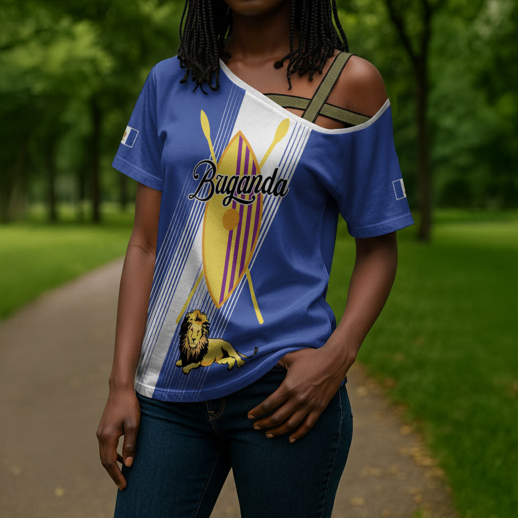 Personalised Buganda Cross Shoulder Shirt Ekitiibwa kya Buganda