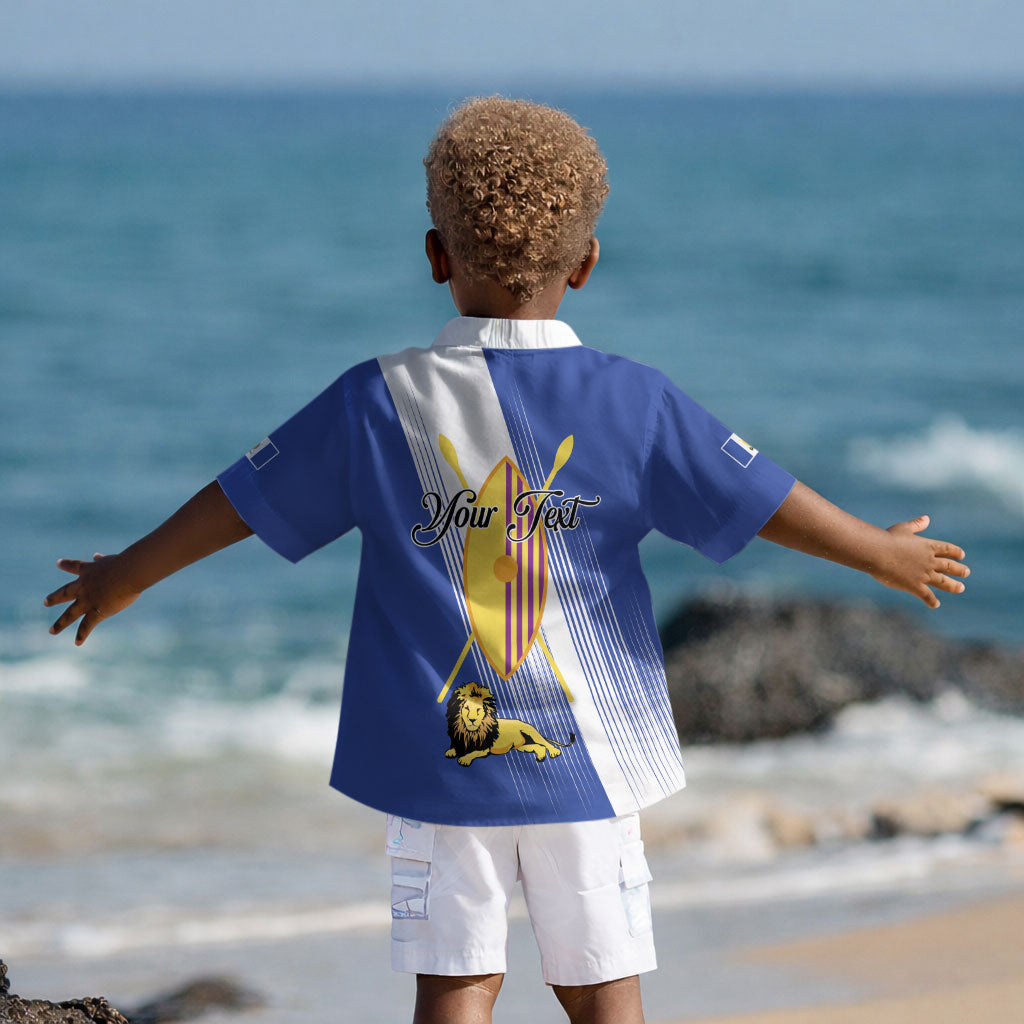 Personalised Buganda Kid Hawaiian Shirt Ekitiibwa kya Buganda
