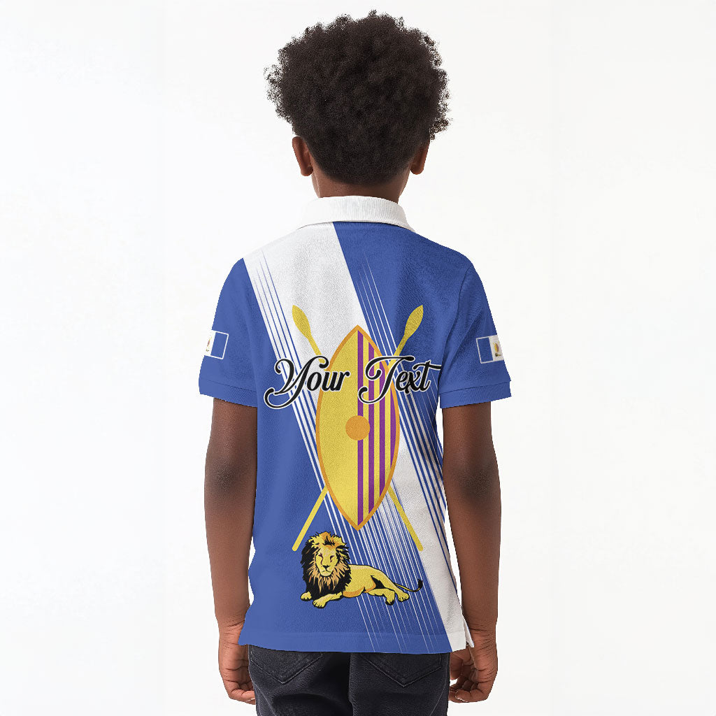 Personalised Buganda Kid Polo Shirt Ekitiibwa kya Buganda