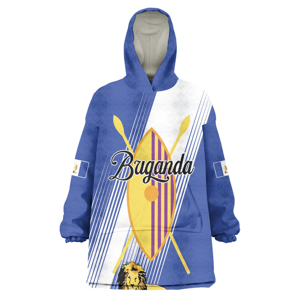 Personalised Buganda Kid Wearable Blanket Hoodie Ekitiibwa kya Buganda