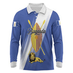 Personalised Buganda Long Sleeve Polo Shirt Ekitiibwa kya Buganda