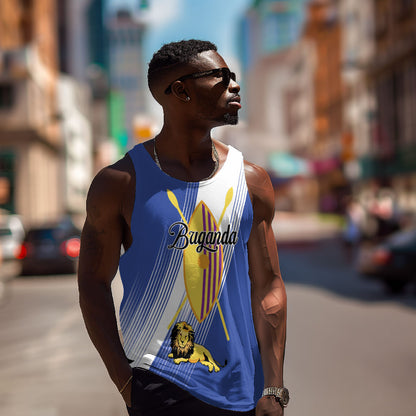 Personalised Buganda Men Tank Top Ekitiibwa kya Buganda