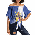 Personalised Buganda Off Shoulder Wrap Waist Top Ekitiibwa kya Buganda