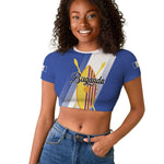 Personalised Buganda Raglan Cropped T shirt Ekitiibwa kya Buganda