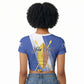 Personalised Buganda Raglan Cropped T shirt Ekitiibwa kya Buganda