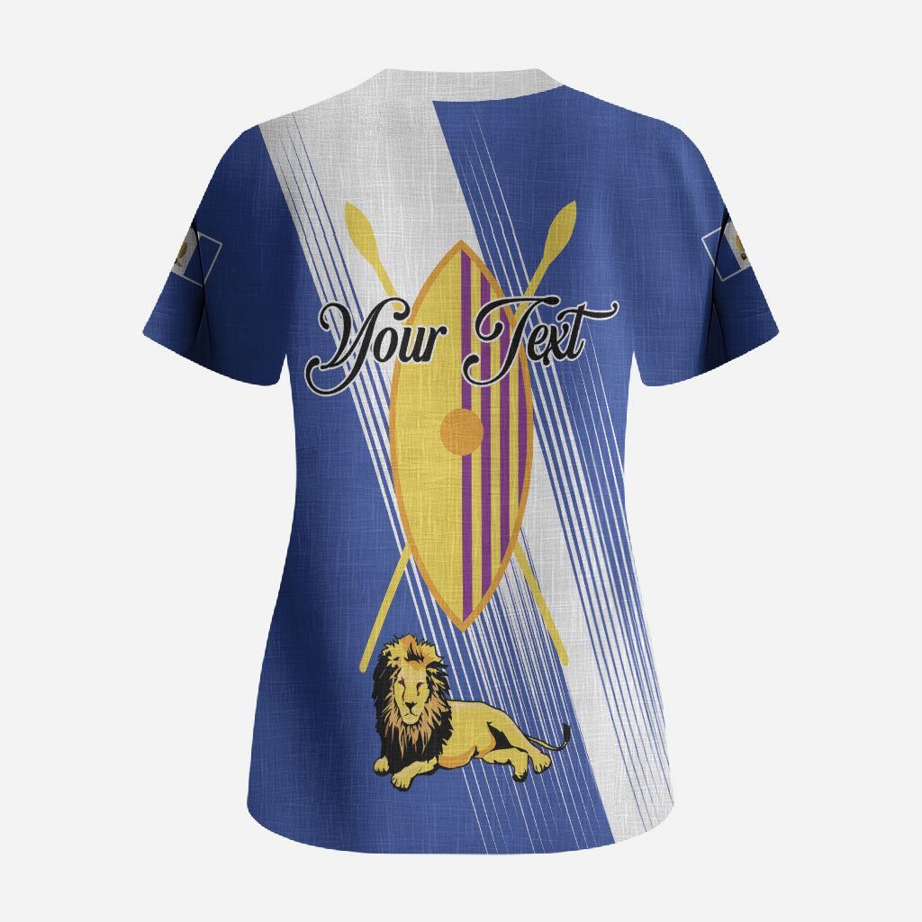 Personalised Buganda Scrub Top Ekitiibwa kya Buganda