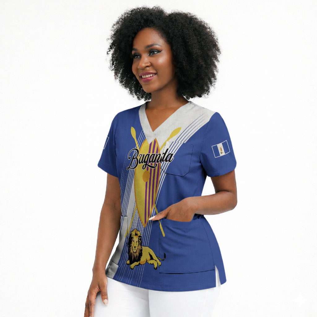 Personalised Buganda Scrub Top Ekitiibwa kya Buganda