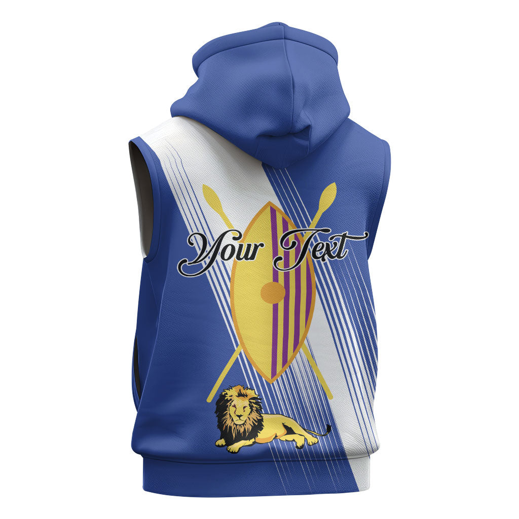 Personalised Buganda Sleeveless Hoodie Ekitiibwa kya Buganda