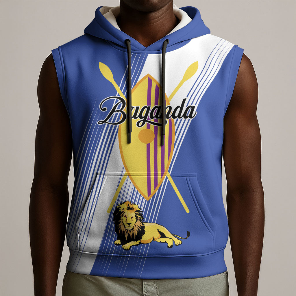 Personalised Buganda Sleeveless Hoodie Ekitiibwa kya Buganda