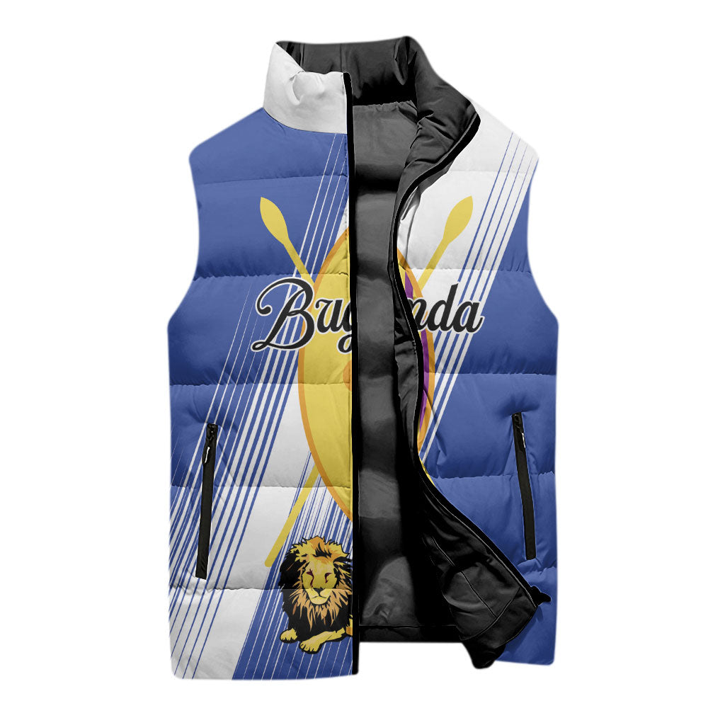 Personalised Buganda Sleeveless Puffer Jacket Ekitiibwa kya Buganda