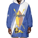 Personalised Buganda Wearable Blanket Hoodie Ekitiibwa kya Buganda