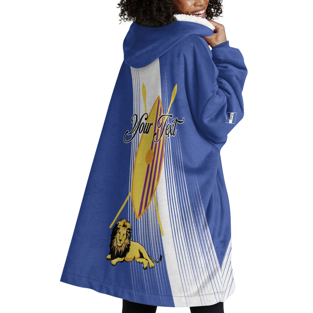 Personalised Buganda Wearable Blanket Hoodie Ekitiibwa kya Buganda