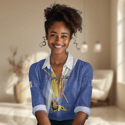 Personalised Buganda Women Casual Shirt Ekitiibwa kya Buganda