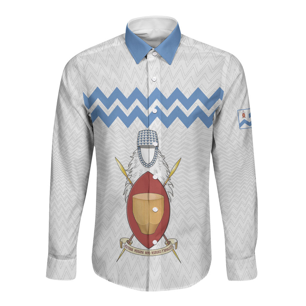 Bunyoro Kitara Kingdom Long Sleeve Button Shirt Habwa Ruhanga n Ihanga Lyange