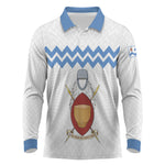 Bunyoro Kitara Kingdom Long Sleeve Polo Shirt Habwa Ruhanga n Ihanga Lyange