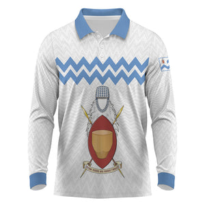 Bunyoro Kitara Kingdom Long Sleeve Polo Shirt Habwa Ruhanga n Ihanga Lyange