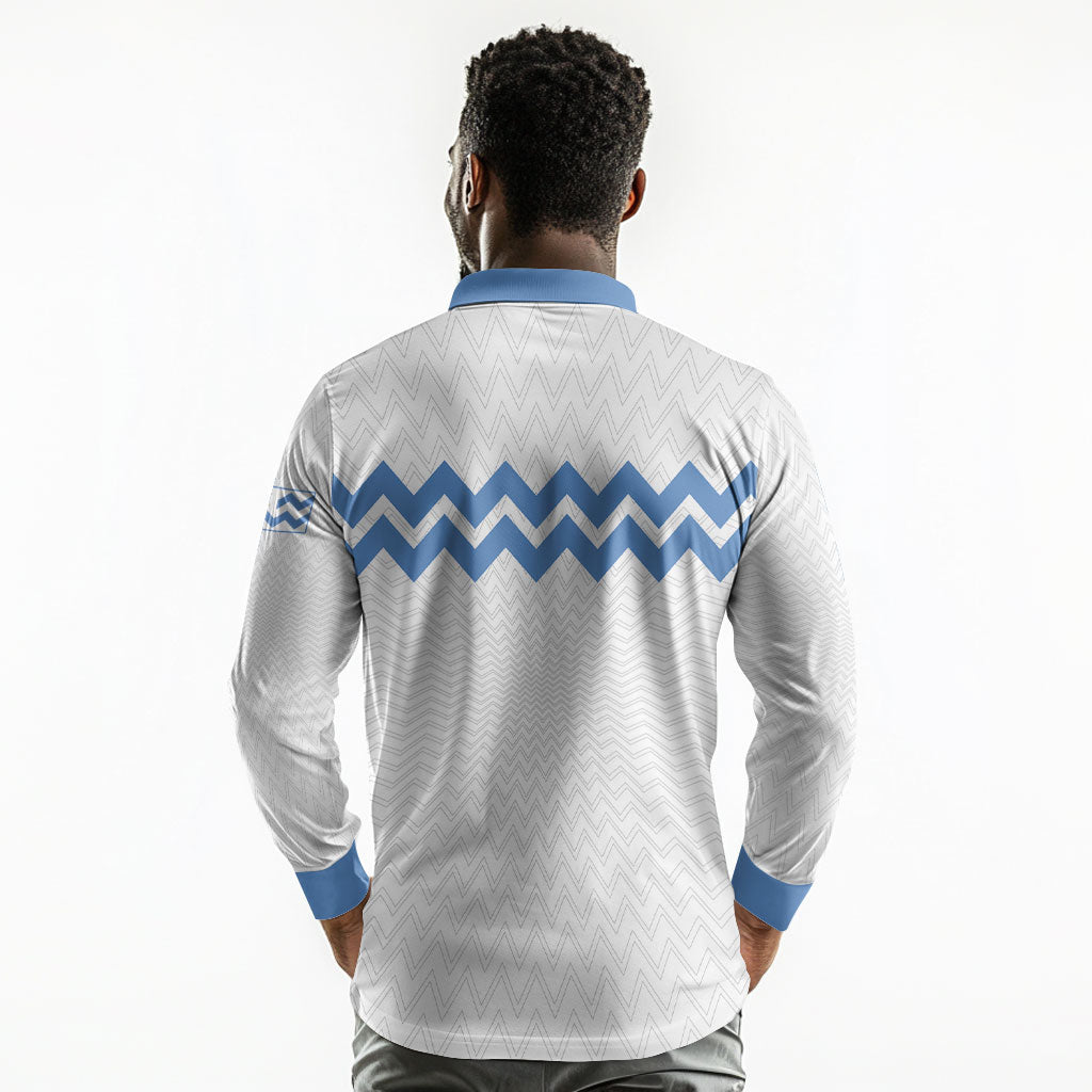 Bunyoro Kitara Kingdom Long Sleeve Polo Shirt Habwa Ruhanga n Ihanga Lyange
