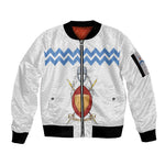 Bunyoro Kitara Kingdom Sleeve Zip Bomber Jacket Habwa Ruhanga n Ihanga Lyange
