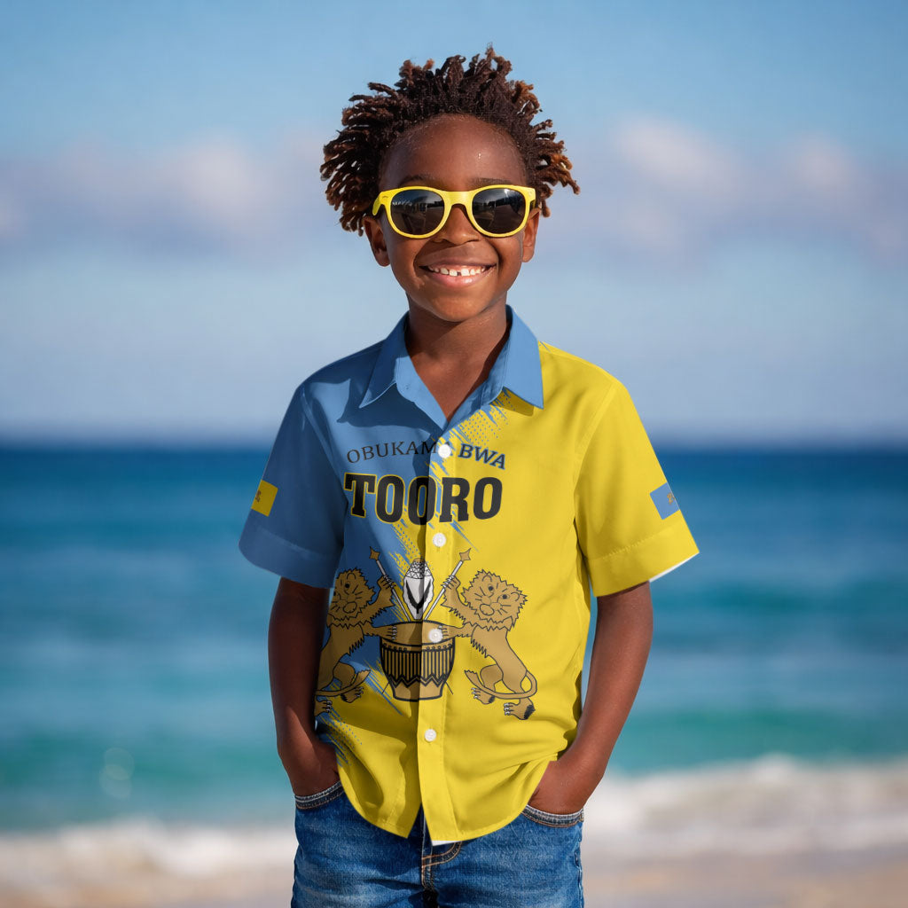 Personalised Kingdom of Tooro Kid Hawaiian Shirt Obukama bwa Tooro