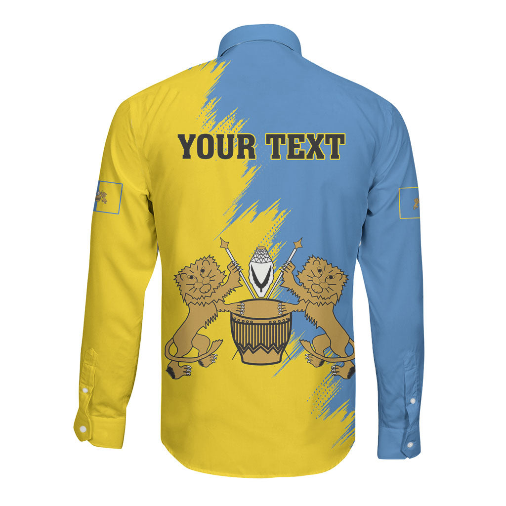 Personalised Kingdom of Tooro Long Sleeve Button Shirt Obukama bwa Tooro