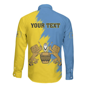 Personalised Kingdom of Tooro Long Sleeve Button Shirt Obukama bwa Tooro