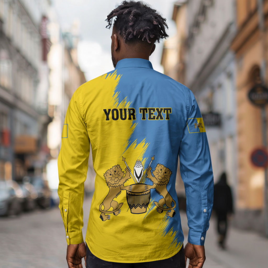 Personalised Kingdom of Tooro Long Sleeve Button Shirt Obukama bwa Tooro