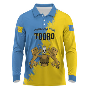 Personalised Kingdom of Tooro Long Sleeve Polo Shirt Obukama bwa Tooro