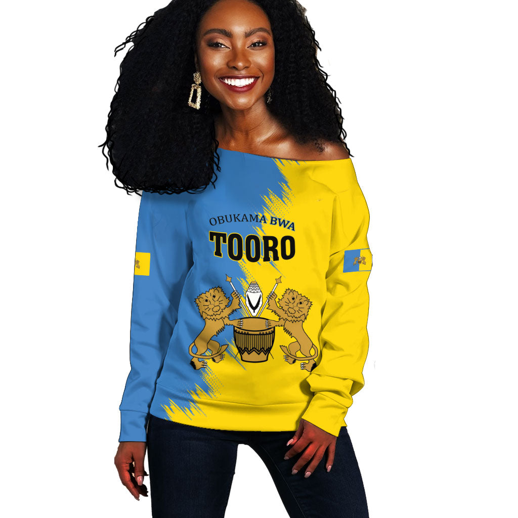 Personalised Kingdom of Tooro Off Shoulder Sweater Obukama bwa Tooro