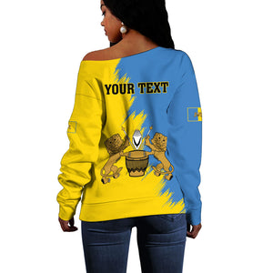 Personalised Kingdom of Tooro Off Shoulder Sweater Obukama bwa Tooro