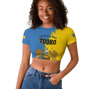 Personalised Kingdom of Tooro Raglan Cropped T shirt Obukama bwa Tooro