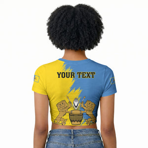 Personalised Kingdom of Tooro Raglan Cropped T shirt Obukama bwa Tooro