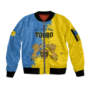 Personalised Kingdom of Tooro Sleeve Zip Bomber Jacket Obukama bwa Tooro