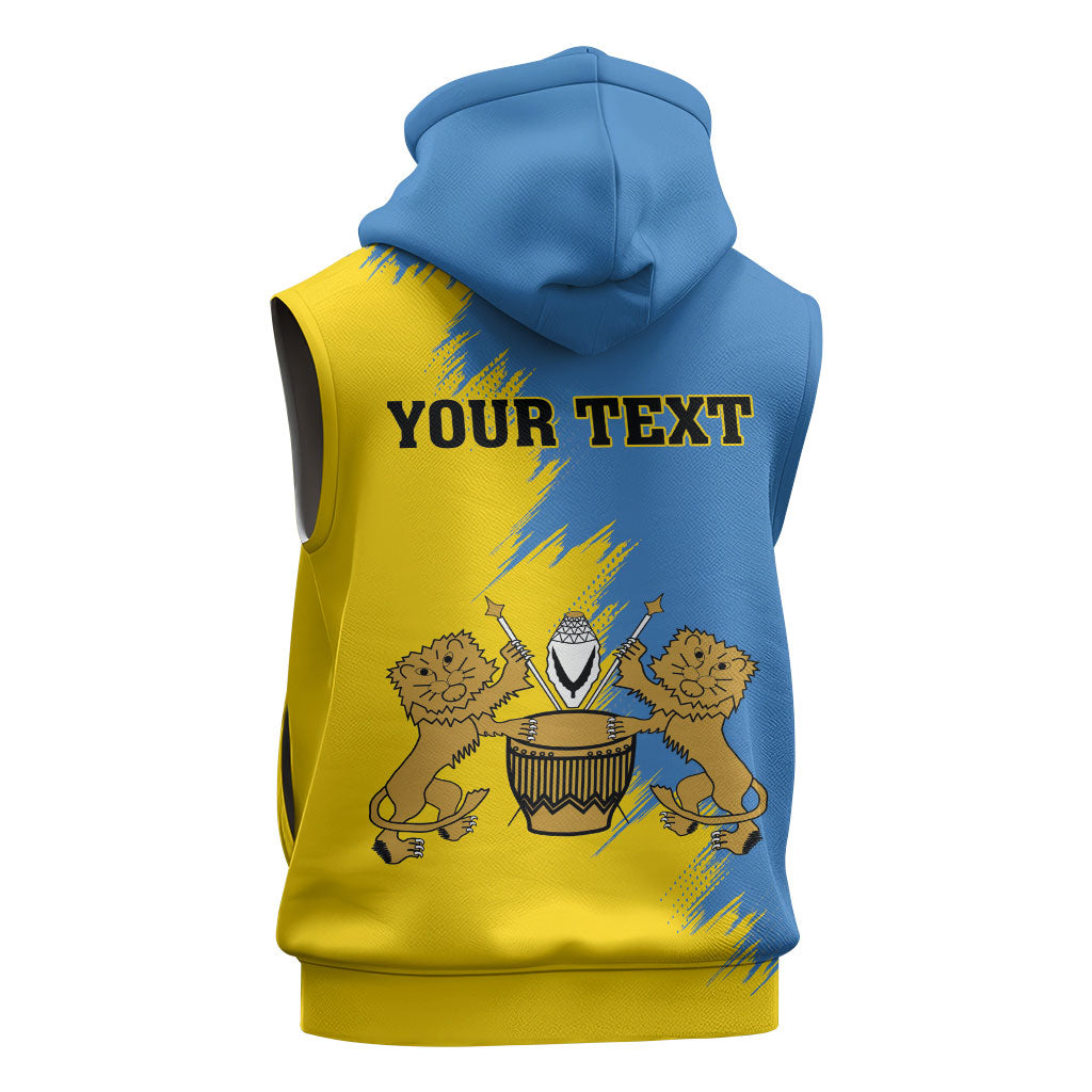 Personalised Kingdom of Tooro Sleeveless Zip Hoodie Obukama bwa Tooro
