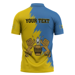 Personalised Kingdom of Tooro Zipper Polo Shirt Obukama bwa Tooro