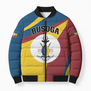 Personalised Kingdom of Busoga Bomber Puffer Jacket Land of the Soga